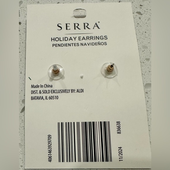 Aldi Serra Hot Cocoa Christmas Holiday Earrings - Picture 3 of 4